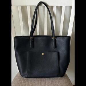 Michael Kors Jet Set Medium Snap Pocket Tote Bag, Black